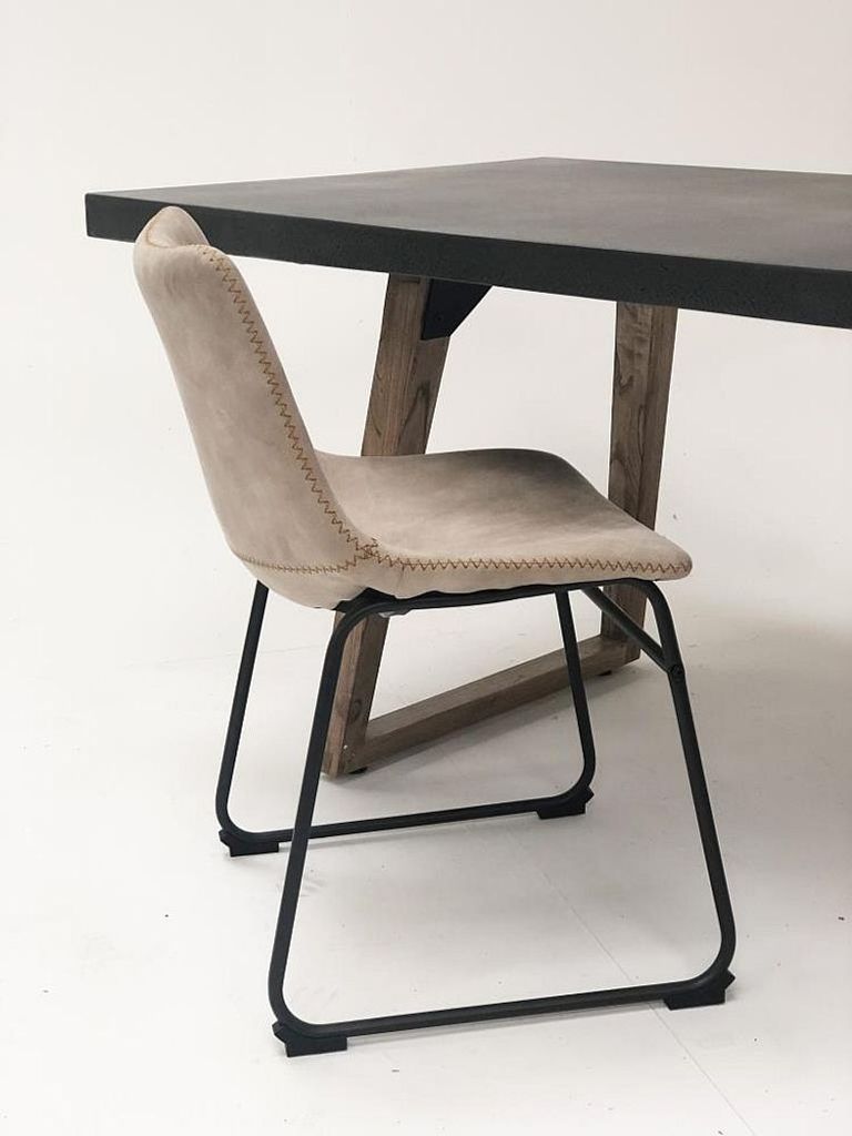 Concrete Top 6 Seater Dining Table