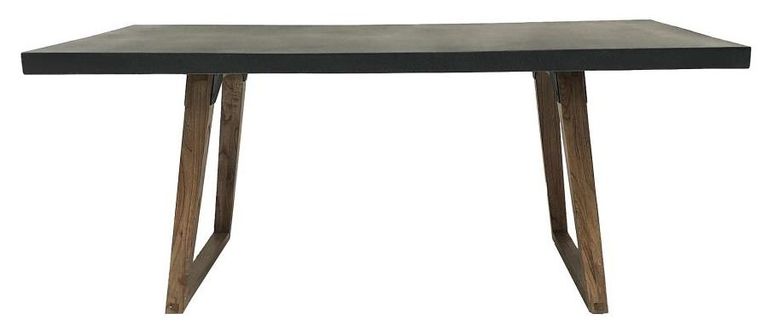 Concrete Top 6 Seater Dining Table