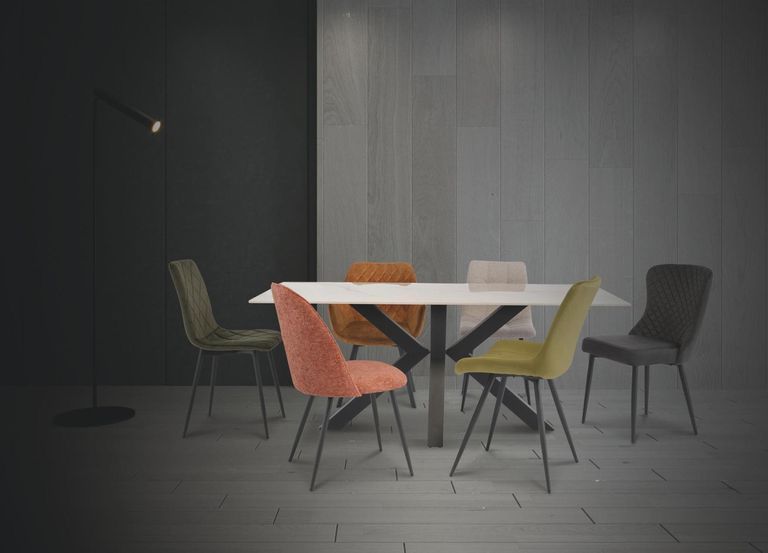 Cora Kass Gold Sintered Stone 6 Seater Dining Table - 180cm