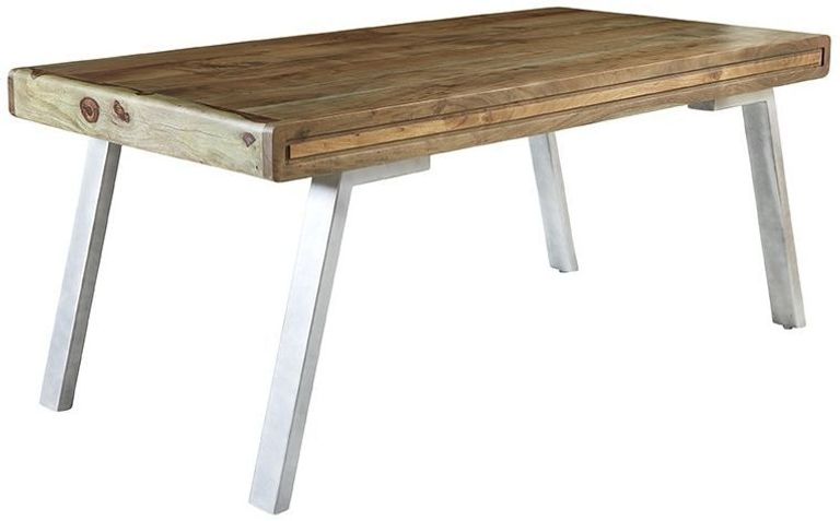 Dalhousie Industrial Acacia Wood 6 Seater Dining Table - 180cm