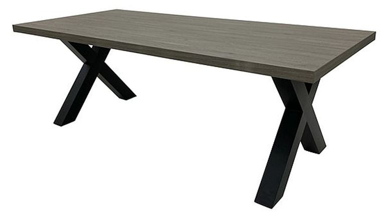 Dallas Dining Table - Grey - 6 Seater - 180cm