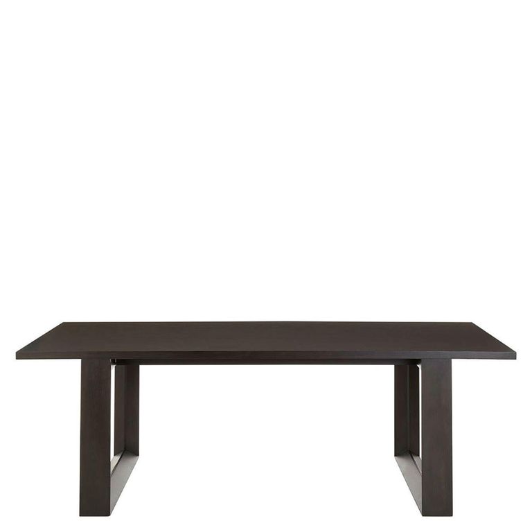 Diamond Dining Table - 8 Seater - 231cm - Black - Oak
