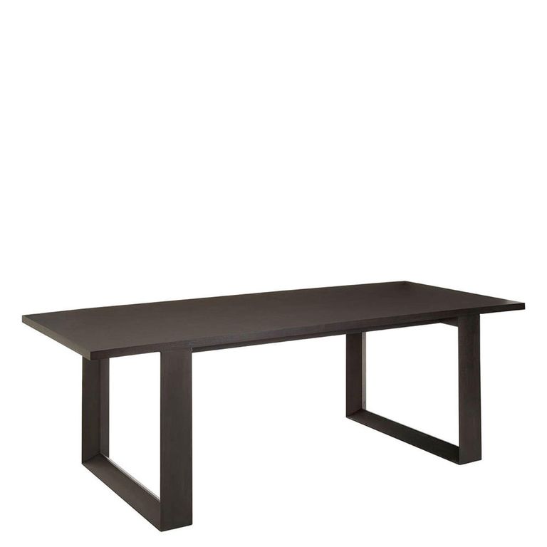 Diamond Dining Table - 8 Seater - 231cm - Black - Oak