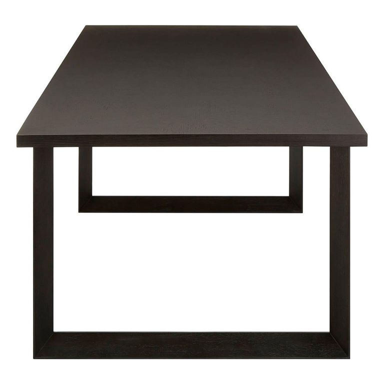 Diamond Dining Table - 8 Seater - 231cm - Black - Oak