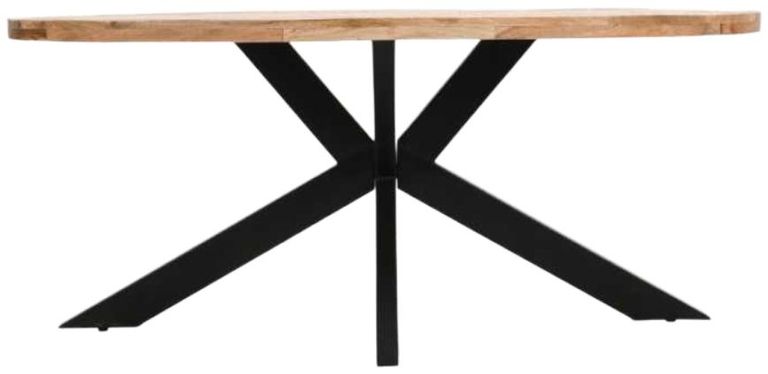 Dispur Solid Mango Wood 6 Seater Oval Dining Table