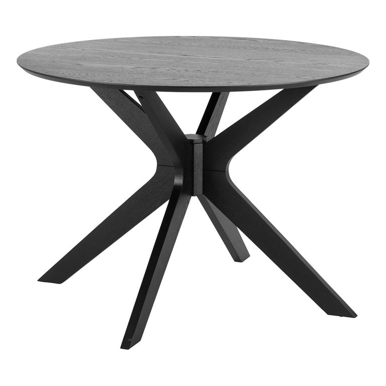 Duncan Round Dining Table - 2 Seater - 105cm - Black