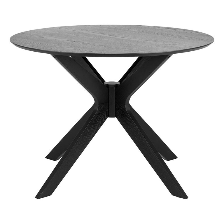 Duncan Round Dining Table - 2 Seater - 105cm - Black