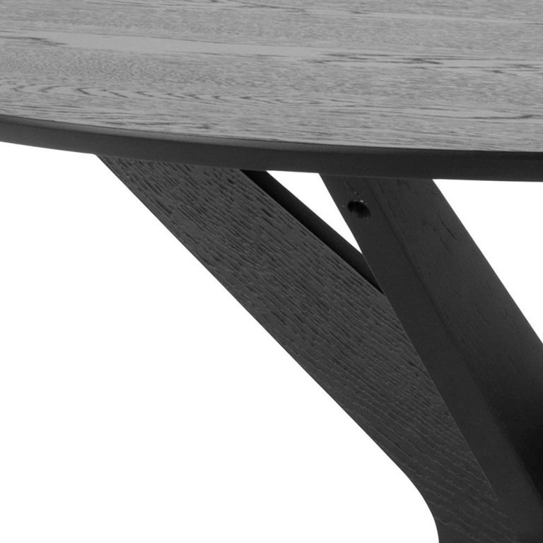 Duncan Round Dining Table - 2 Seater - 105cm - Black