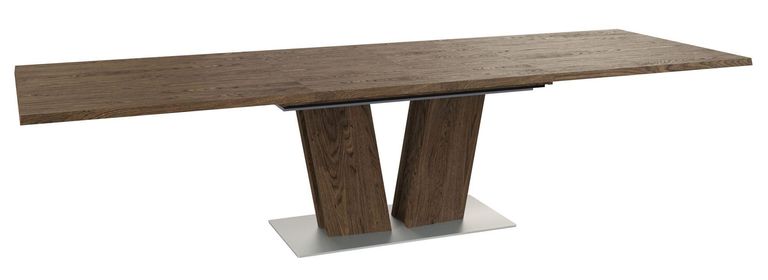 Extending Dining Table - 6-10 Seater - 176cm-276cm - Walnut - SM37 - EX Display
