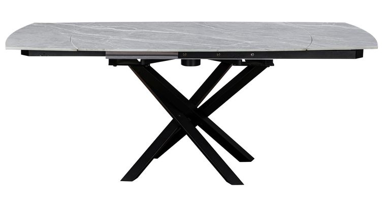 Elia Argento Grey Ceramic 4-6 Seater Extending Dining Table - 120cm-180cm