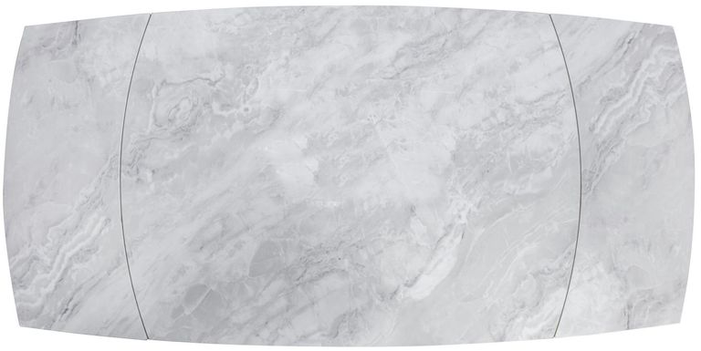 Elia Pearla Grey Ceramic 4-6 Seater Extending Dining Table - 120cm-180cm