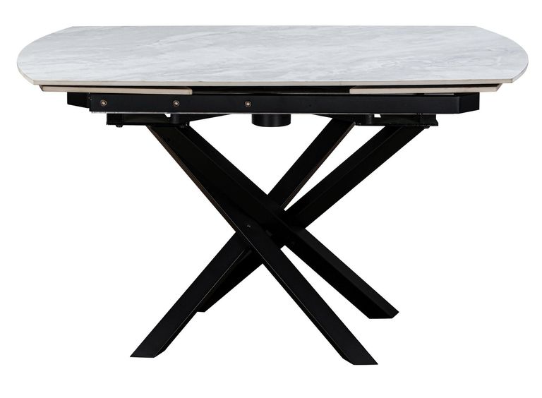 Elia Pearla Grey Ceramic 4-6 Seater Extending Dining Table - 120cm-180cm
