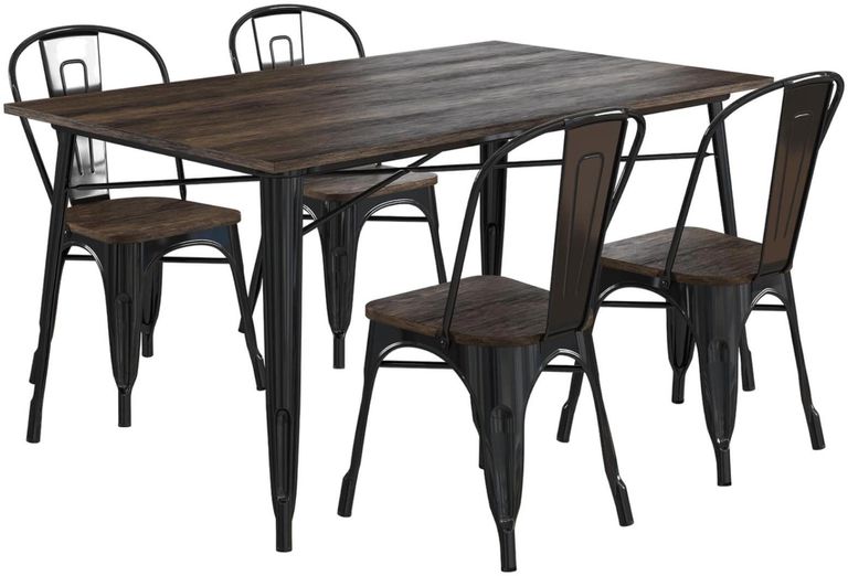 Elliott Frio 6 Seater Black Dining Table - 2139059UK