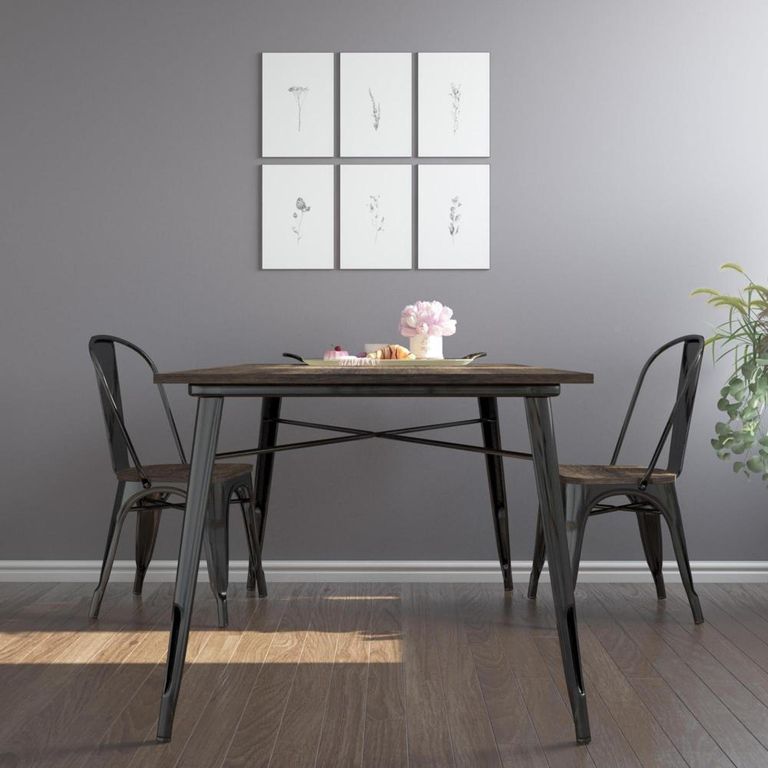 Elliott Frio 6 Seater Black Dining Table - 2139059UK
