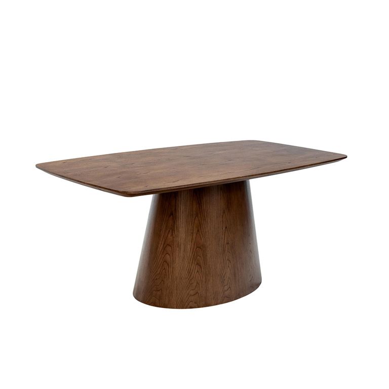 Emory Chestnut Oak 6 Seater Pedestal Dining Table -180cm