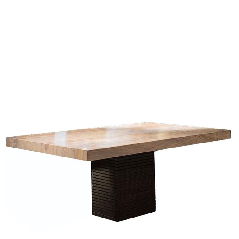 Espresso Dining Table - Marble with Pedestal Base - Variation Available