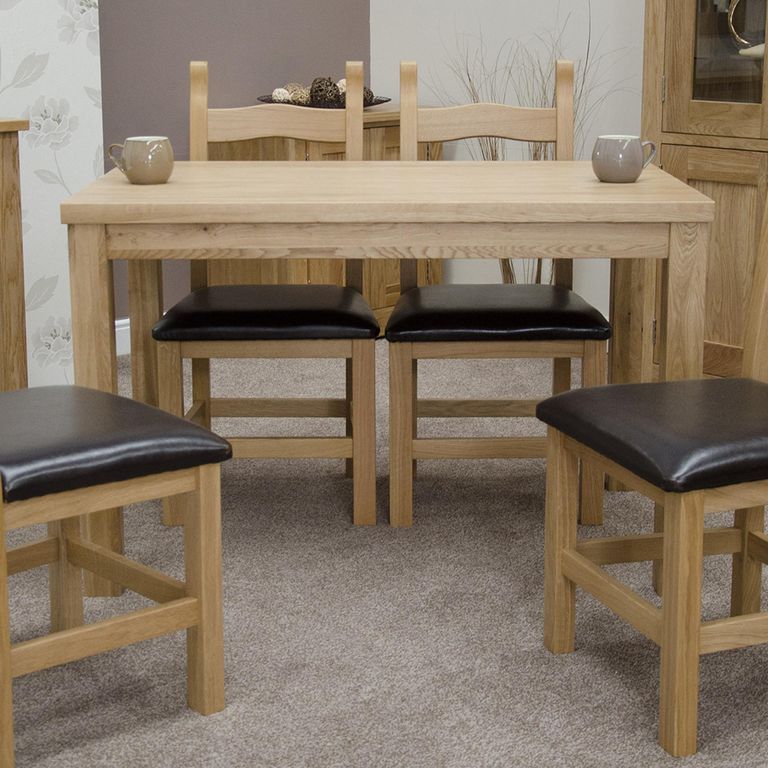 Elegance Dining Table - 4 Seater - 120cm - Oak