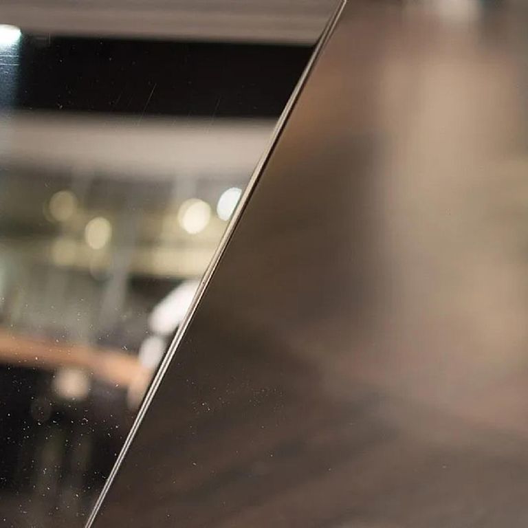 Freedom Dining Table - Slim Edge - Marble with Stainless Steel Pedestal Base - Variation Available