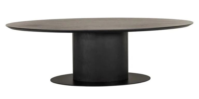 Gordon Dark Wood 8 Seater Oval Pedestal Dining Table