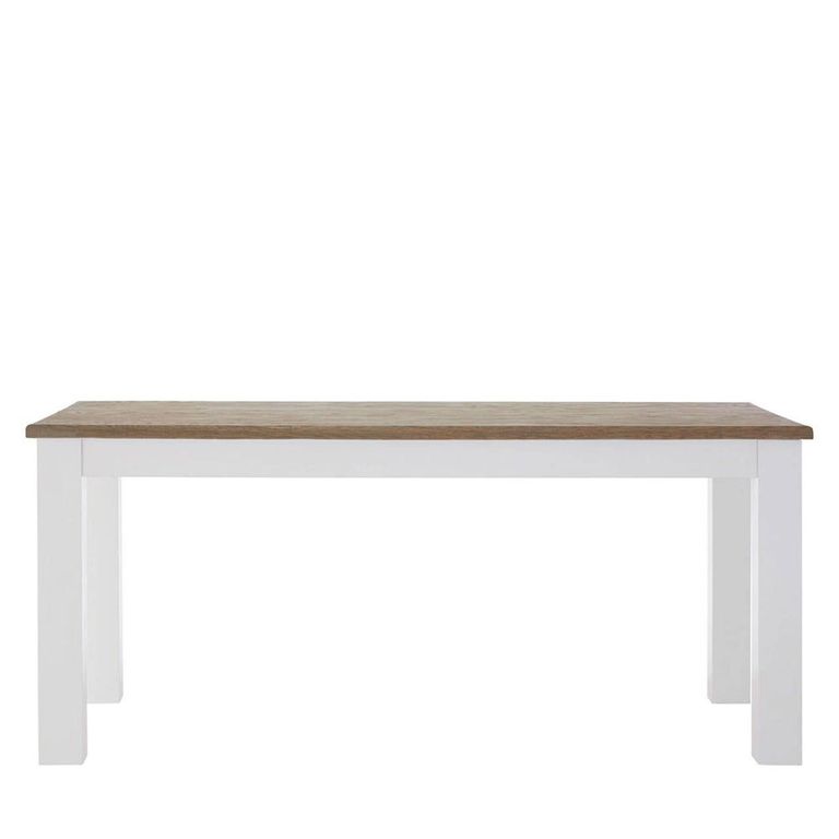 Hampstead Dining Table - 6 Seater - 180cm - Oak and White