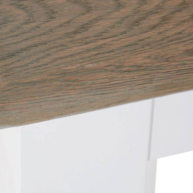 Hampstead Dining Table - 6 Seater - 180cm - Oak and White