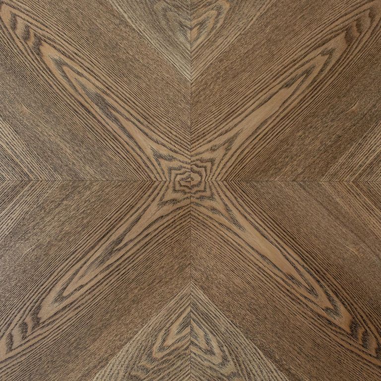 Hampton Oak Effect 6 Seater Dining Table with Spider Legs - 160cm