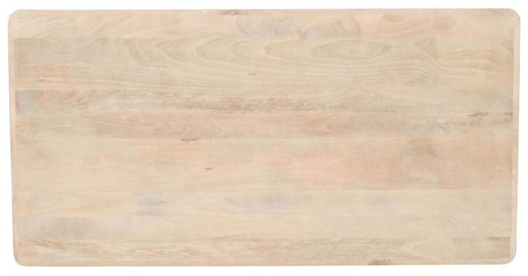 Hanover Ribbed Mango Wood 6 Seater Dining Table