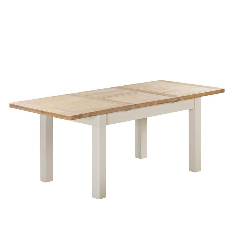 Hayley Dining Table - 6-8 Seater - 140cm-200cm - Extending - Oak and White