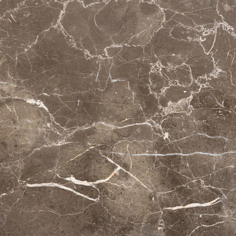 Heaven Round Dining Table - 4 Seater - 120cm - Brown Marble Effect - with Star Legs