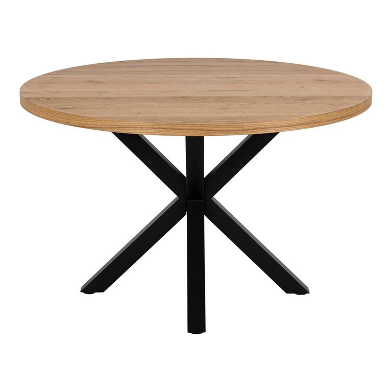 Heaven Round Dining Table - 4 Seater - 120cm - Oak - with Star Legs