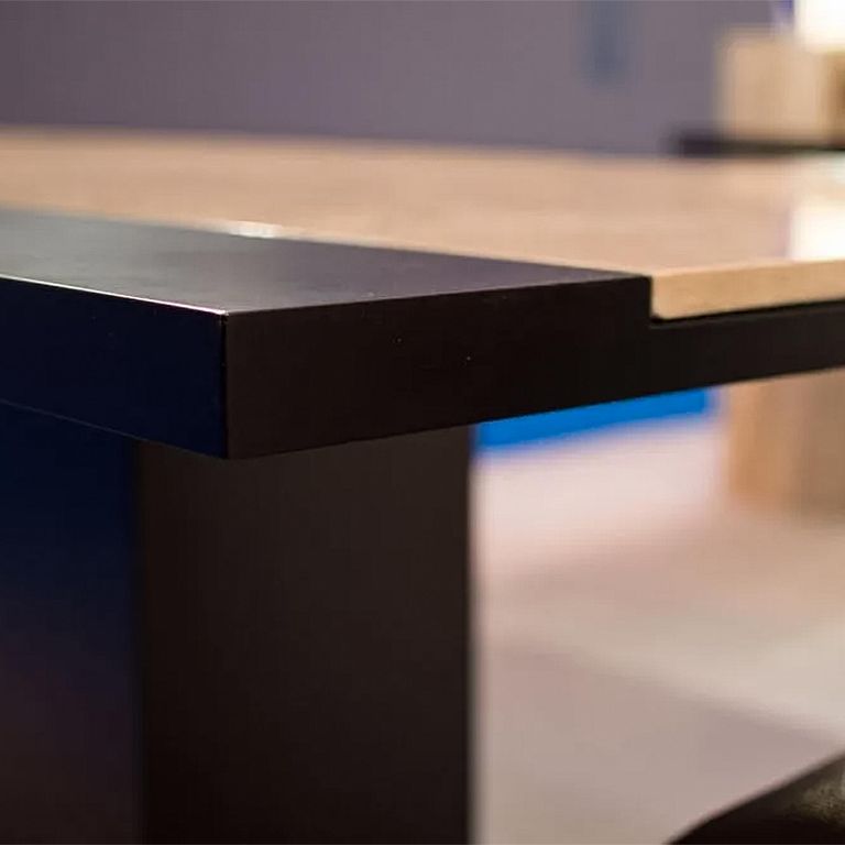 Hermes Dining Table - Marble with Wooden Pedestal Base - Variation Available