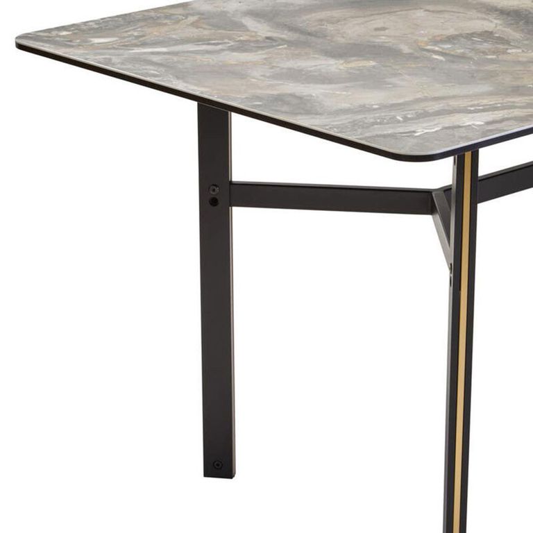 Imperia Dining Table - 6 Seater - 150cm - Grey Ceramic