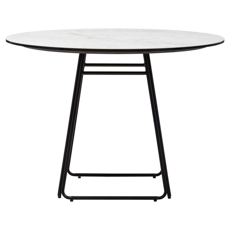 Imperia Dining Table - 2 Seater - 100cm - Round - White Ceramic