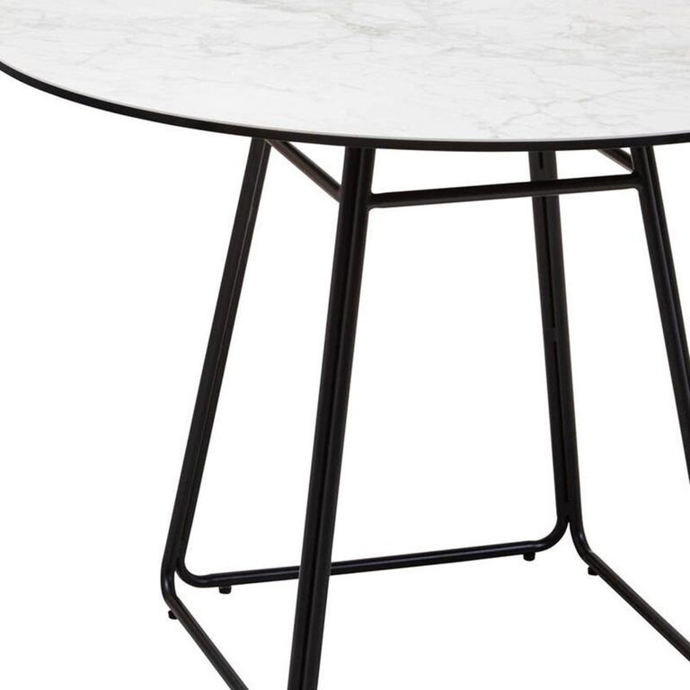 Imperia Dining Table - 2 Seater - 100cm - Round - White Ceramic