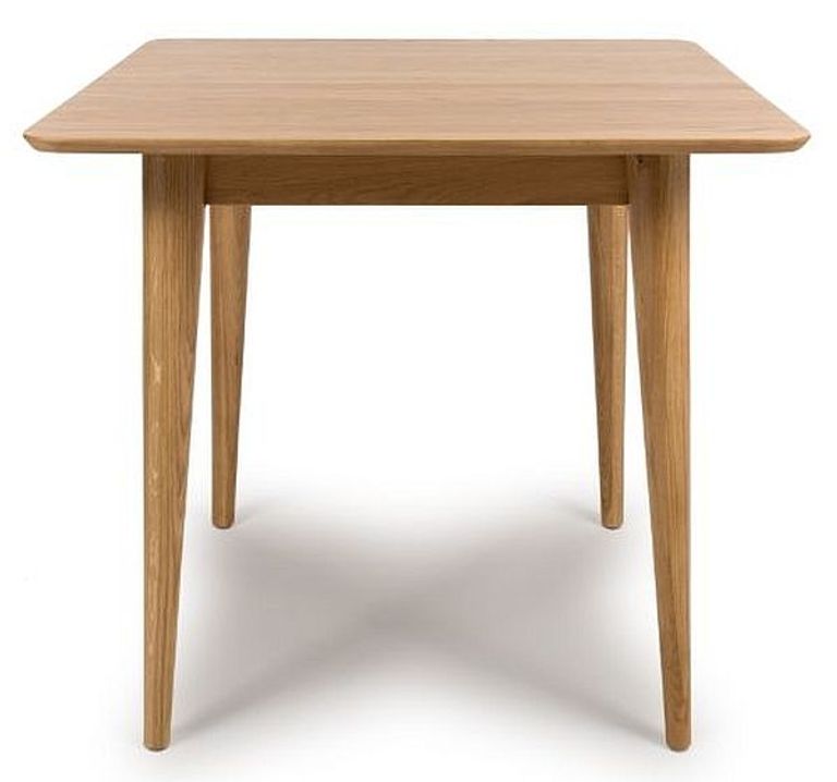 Jenson Oak Extending Dining Table - Square - 2-4 Seater - 80cm-110cm
