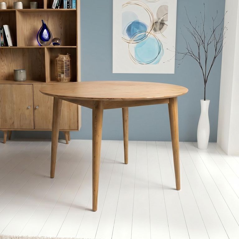 Jenson Oak Dining Table - 2 Seater - 110cm - Round