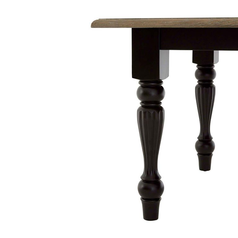 Kensington Townhouse Dining Table - 8 Seater - 200cm - Oak and Black