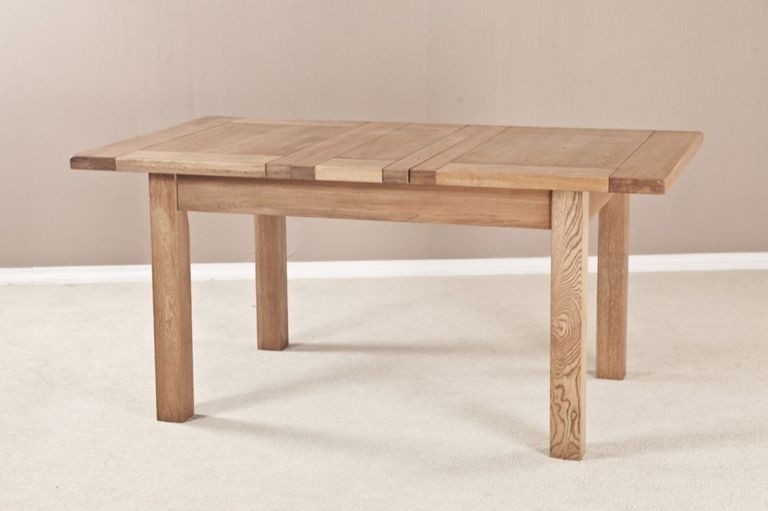 Kent Oak 4-6 Seater Extending Dining Table - 123.6cm-198.4cm