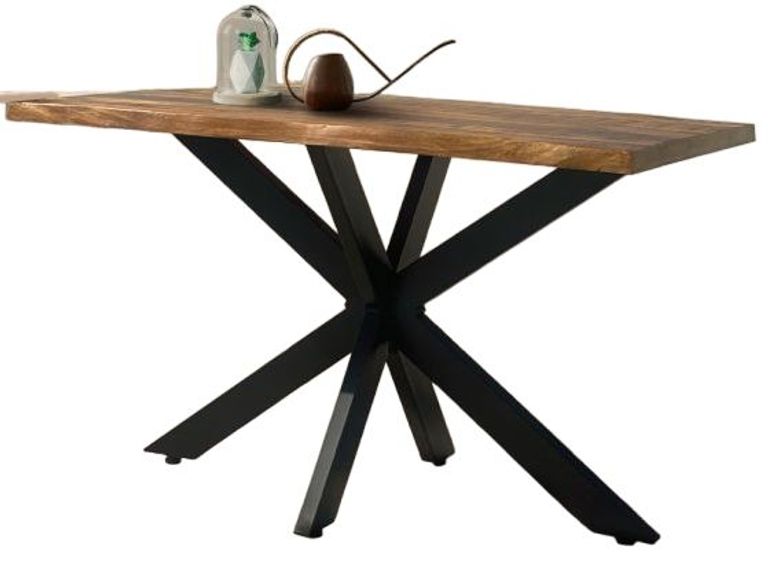 Kerela Mango Wood 4 Seater Dining Table with Star Legs