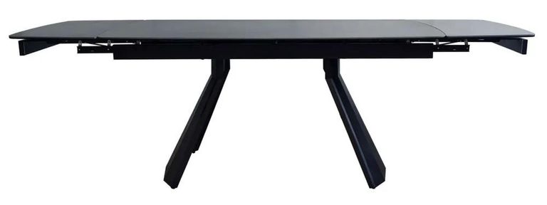 Kinston 6-8 Seater Black Ceramic Extending Dining Table - 160cm-240cm