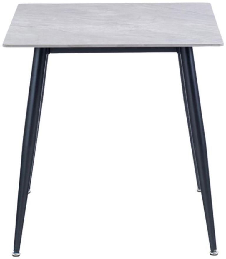 Lavina Rebecca Grey Sintered Stone 2 Seater Square Dining Table - 75cm