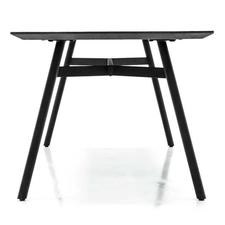 Bronks Dining Table - Black Acacia Wood - 6 Seater - 180cm