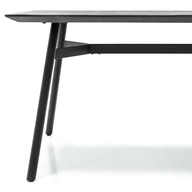 Bronks Dining Table - Black Acacia Wood - 6 Seater - 180cm