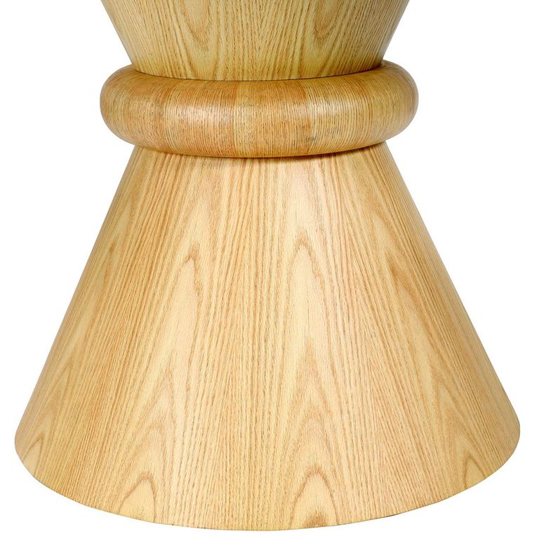 Canberra Dining Table - Natural - 6 Seater - Round Pedestal - 150cm