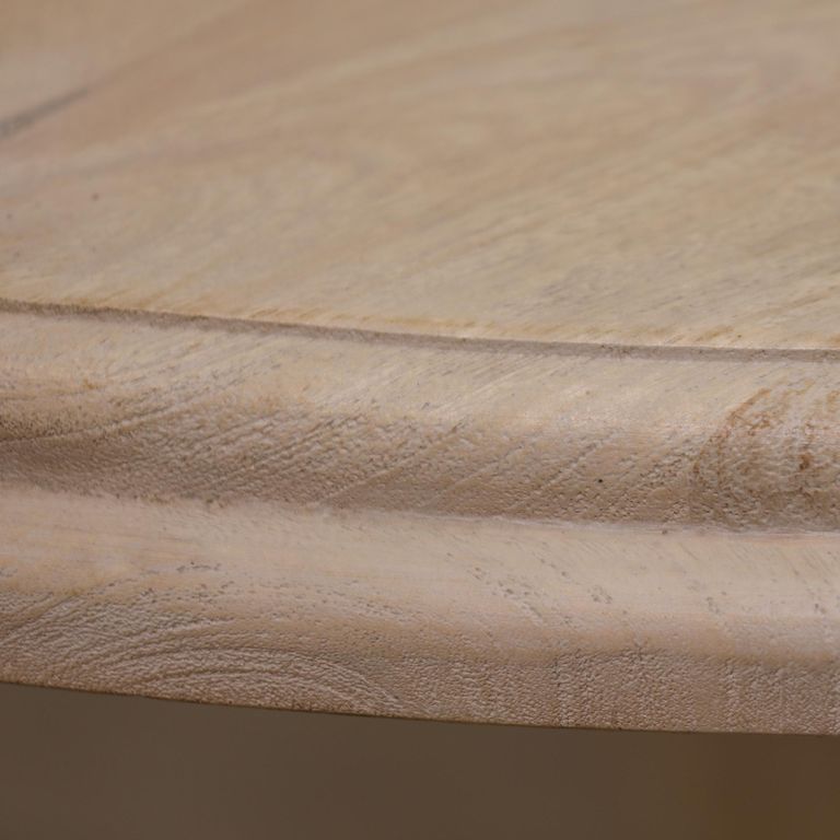 Linda Grey Washed Mango Wood Pedestal Dining Table - Round - 6 Seater - 152cm