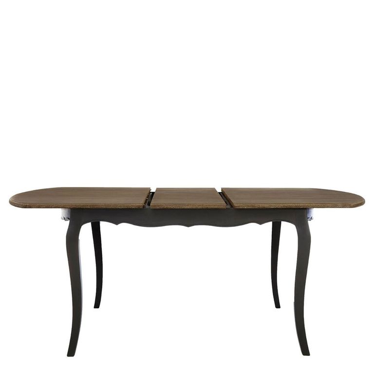 Loire Dining Table - 6-8 Seater - 200cm - Oval Extending - Dark Grey