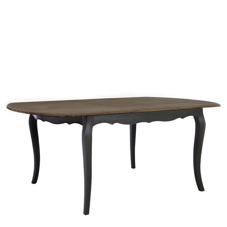 Loire Dining Table - 6-8 Seater - 200cm - Oval Extending - Dark Grey