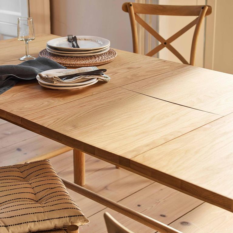 Longworth Extension Dining Table Natural Oak