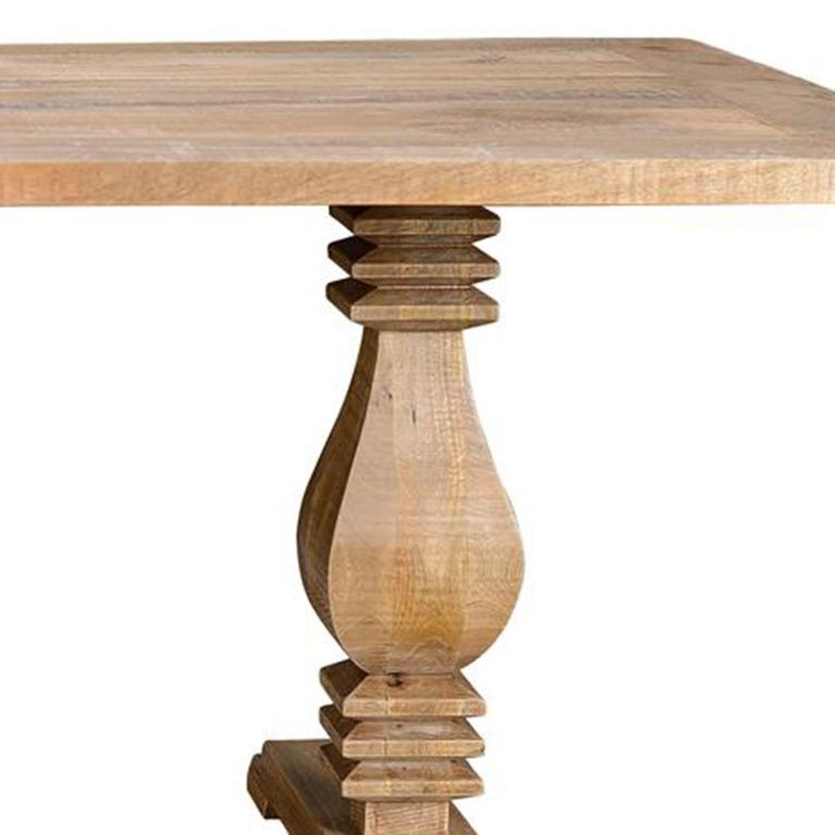 Lucca Dining Table - Mango Wood - 8 Seater - 200cm - Double Pedestal