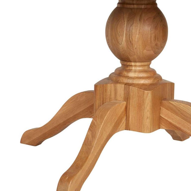 Lyon Dining Table - 4 Seater - 120cm - Round Pedestal - American Oak